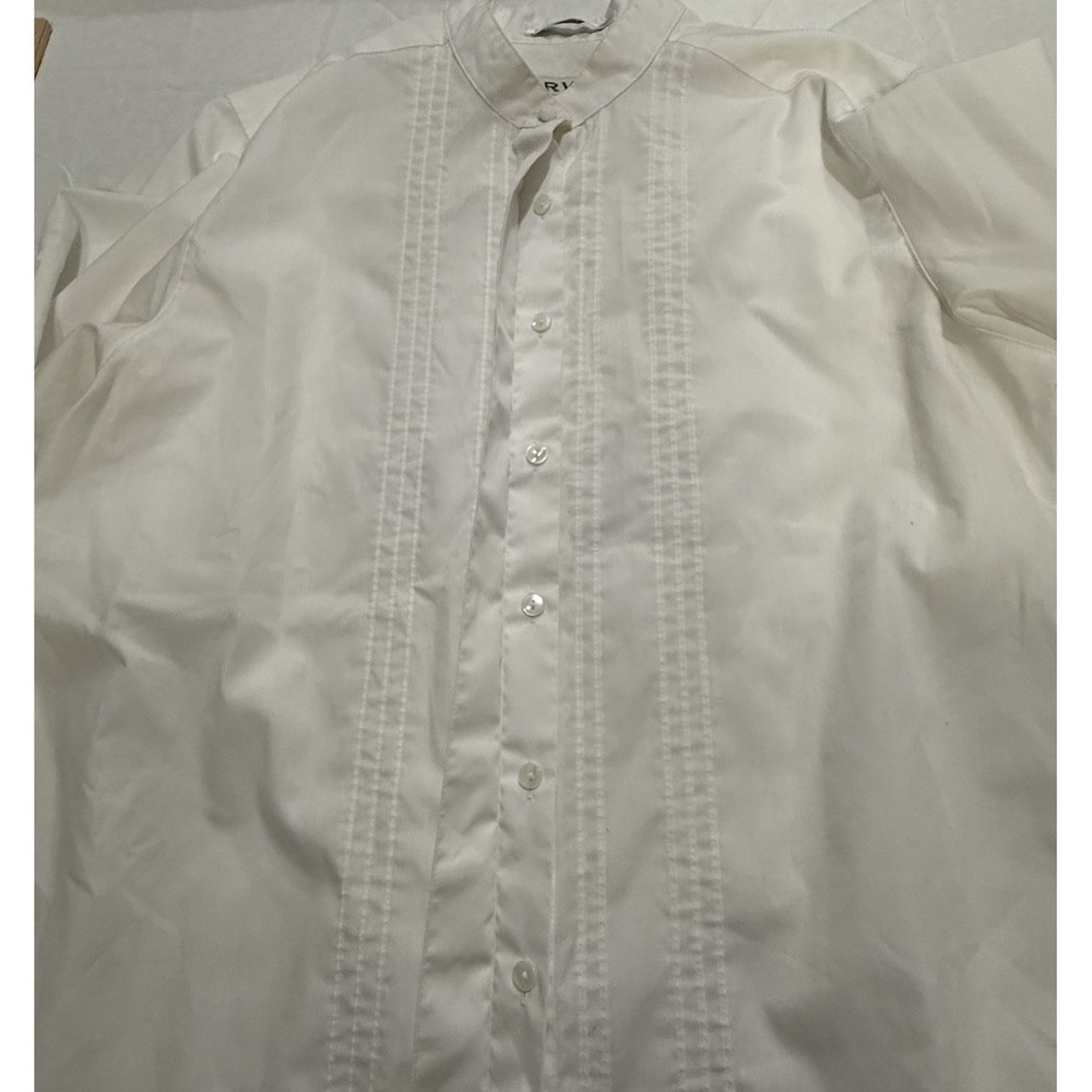 Orvis White Button Up Dress Shirt Size 12 Men's Long Sleeve‎  Cotton Blend - Picture 9 of 9